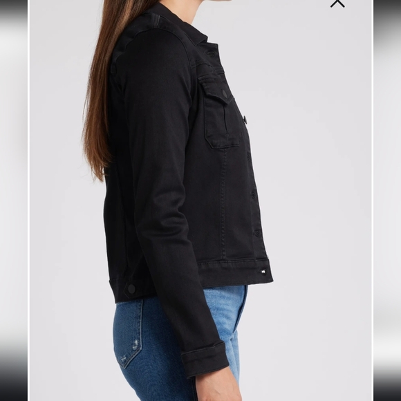 Kut from the Kloth Black Jean Jacket - Picture 3 of 7